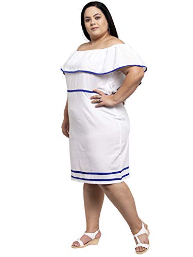 Image of Flambeur Women's Crepe A-Line Knee-Length Dress