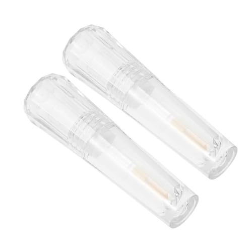 SAFIGLE 2 Piezas Botella de Brillo de Labios contenedor de Brillo de Labios Transparente contenedor de Brillo de Labios Recargable VIALS Gloss LIP VACÍOS Tubo de Brillo Labial el plastico