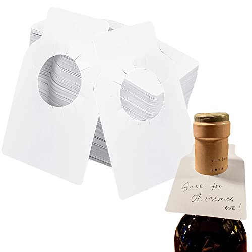QUUZ 200 Pièces Étiquette De Cave à Vin, Étiquettes De Bouteille De Vin, PVC Étiquettes Bouteille Vin, Étiquettes Réutilisables Vin pour Marquer Le Millésime Et Le Type De Vin