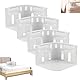 MXYZQDE 4 Stück Bed Sheet Holder, Bettlaken Halter, Spannbettlaken Halter Gelten für Hotelzimmer Schlafzimmer Gästezimmer Urlaub Unterkunft Wohnung Schlafzimmermöbel Matratze