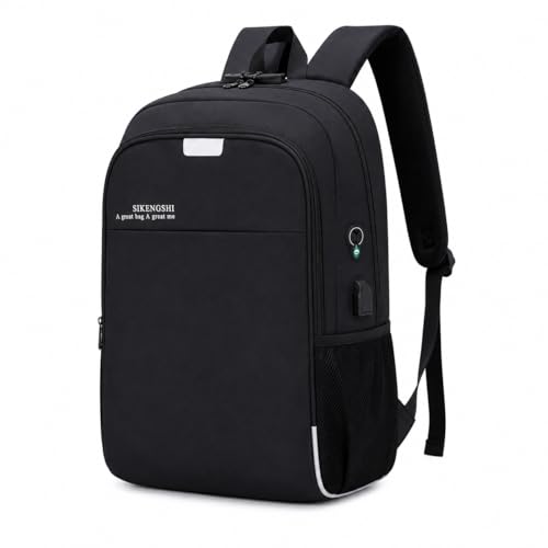 Mochila Executiva Antifurto com Porta USB e Saída para Fone – Impermeável, Cadeado com Senha, Alças Acolchoadas, Bolso Refletivo e Compartimento para Notebook de até 15,6