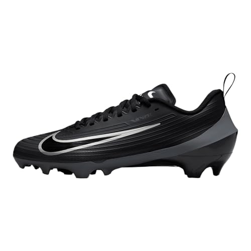 Nike Vapor Speed 3 Football Cleats (FB3303-002, Black/Dark Grey/Black) Size 12