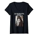 Damen Pater Seraphim Rose, ostorthodoxer Christ T-Shirt mit V-Ausschnitt