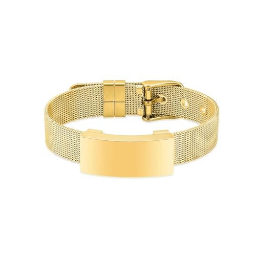 Pulsera de cremación para Cenizas Correa de Reloj Ajustable Brazalete de urna Conmemorativa Medallón Cuadrado Soporte para Cenizas Regalo de joyería de Recuerdo Personalizado-Negro
