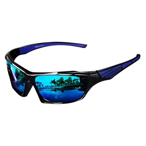 Lunettes de soleil pour hommes polarisés, verres de soleil pour hommes | Lunettes de soleil de protection complète Lunes polarisées | Des lunettes sportives à cadre...