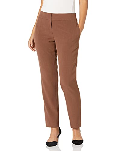 Le Suit Women's Plus Size Crepe 1 Button Jacket & Slim Pant, Bark, 20W #TOP2