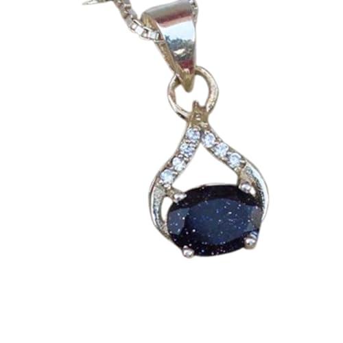 Collier grès naturel noir pour apaiser le stress grâce aux pierres de guérison en argent 925