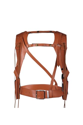 Mens Rick O'Connell Belt Cosplay Costume Accessories Leather Belt Vest Belts Outfit Halloween Prop