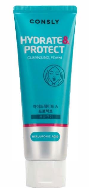 CONSLY_Hyaluronic Acid Facial Cleansing Foam, Hydrating Face Wash with Shea Butter, Fig Extract for All Skin Types - Image 2