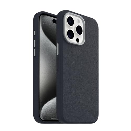 Image of OtterBox iPhone 15 Pro Max Symmetry Series Cactus Leather for MagSafe - Riverside Blue