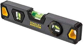 Stanley XTHT0-42495"Torpedo Pro" Aluminium Spirit Level, Black, 23 cm