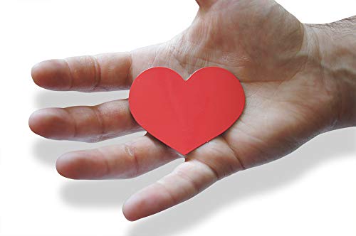 Set de 12 imanes de corazón rojo para refrigerador miniatura 3