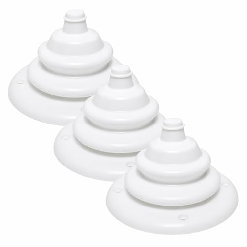 asdmm Boat Motor Well Cable Boot - Rigging Steering Protect for Marine Yacht Kayak Electrical Wire Organize, Fuel Lines Diameter 4 7/10" (White-2.8" L-3 Pcs)