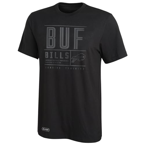 Outerstuff NFL Men's Buffalo Bills Short Sleeve Performance T-Shirt Top, Covert Size L