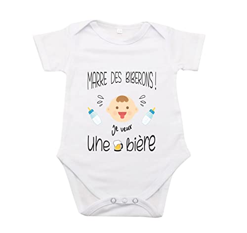 Body Bébé Humoristique ' Marre des biberons '