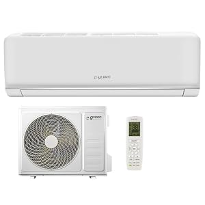 Green Electric Plus Monosplit Klimaanlage 12000 BTU WiFi, Ferngesteuert, Energieeffizienz A++/A+, 3,5 kW R32, Wandmontage, Niedrigverbrauch, mit App-Steuerung, Inverter, Wärmepumpe und Außeneinheit
