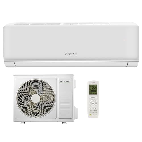 Green Electric Plus Monosplit Klimaanlage 12000 BTU WiFi, Ferngesteuert, Energieeffizienz A++/A+, 3,5 kW R32, Wandmontage, Niedrigverbrauch, mit App-Steuerung, Inverter, Wärmepumpe und Außeneinheit