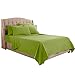 Clara Clark Bed Sheets, Premier 1800 Series Bed Sheet Set with Extra Set Pillowcases, Deep Pocket Fitted Sheet, Luxury Soft Bedding Sheets & Pillowcases, Flex-Top King, Calla Green