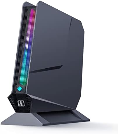 Gaming PC Powerful Mini Design, Intel i9-9880H(up to 4.8GHz) 8C/16T GTX1650 NVIDIA Mini PC 32GB DDR4 1TB NVMe SSD Mini Gaming Desktop Computer, RGB Light/WiFi/HDMI/Type-C/6X USB/BT5.3,Windows 11 Pro