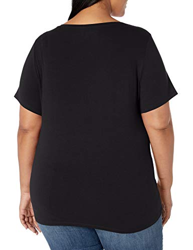 Image of Amazon Essentials Women's Plus Size Short-Sleeve V-Neck T-Shirt