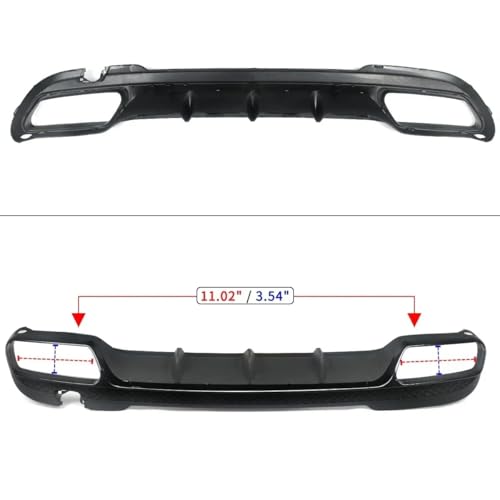 Difusor trasero para Benz Clase E W212 E63 AMG Look de 2014-2015 2