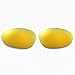 Walleva 24K Gold Mirror Coated Polarized Replacement Lenses for Oakley X Metal XX Sunglasses