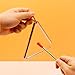 Musical Steel Triangle Percussion Instrument with Striker Rhythm Triangle Instrument Hand Percussion Triangles for Adults (6 inch)