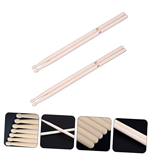 Baquetas clásicas de madera de arce Toddmomy, 2 pares, para niños y niñas, para batería miniatura 3