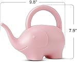 LOYUYU 1.5L Plastic Watering Can Small Lightweight Cute Indoor Outdoor Garden Plants, Adult Elephant Watering Can STYLE1: Pink