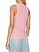 COCCKO Womens Sleeveless Blazer Vest Fashion V Neck Waist Coat Vest Linen Cotton Tank Cute Tops