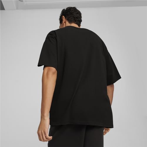 Image of PUMA Mens Better Classics Oversized Logo Crew Neck Short Sleeve Casual Tops Casual