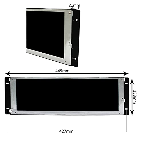 Image of VSDISPLAY 14.9 inch 1280X390 LCD Screen LTA149B780F with H /D VGA DVI Controller | Wall-Mounted Metal Case,Work as Marquee Monitor, for Minor Cabinet Alterations