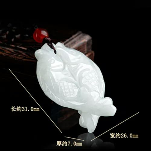 Pendentif en jade jadéite de qualité A, collier en pierre naturelle sculptée à la main - 4