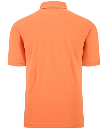 Zity Mens Polo Shirt Short Sleeve Sports Golf Tennis T-Shirt 169-Orange-Xl #TOP2