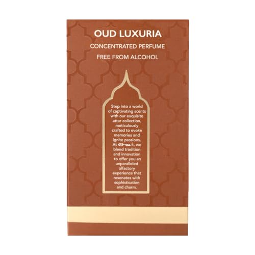 Image of Ossa Oud Luxuria Concentrated Perfume 6ml | Alcohol Free Roll On Attar for Men and Women | Premium Long Lasting Unisex Fragrance With Chypre, Floral And Leathery Notes | Discover Your Timeless Scent