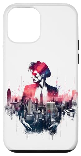 Doppia esposizione Uomo NY City Building Grattacieli Paesaggio Bello Cityscape Metrosexual Moda Outdoor Novità Bella Storia Patrimonio Acquerello Riflessione Distressed Aerografo Splash Cool Surreale Spazio Stella Cosmica Fantasy Vita Urbana Vibes Silhouette