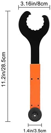 QKURT Bottom Bracket Wrench Compatible with Shimano Hollowtech II, External Cup BB Remove Tool BTM Bracket Tool
