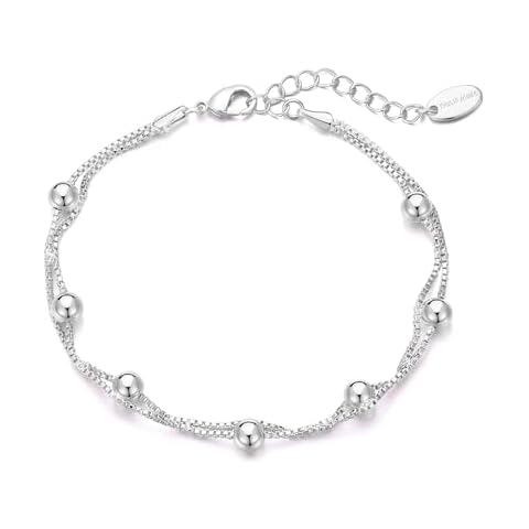 Philip Jones Stylish Silver Plated Ball Bracelet Cover