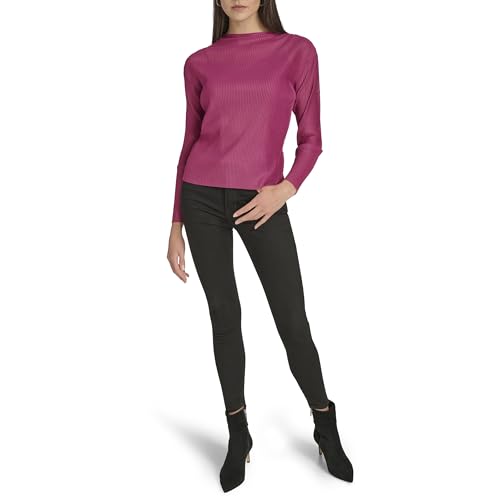 Calvin Klein Women's Long Sleeve Mock Neck Top