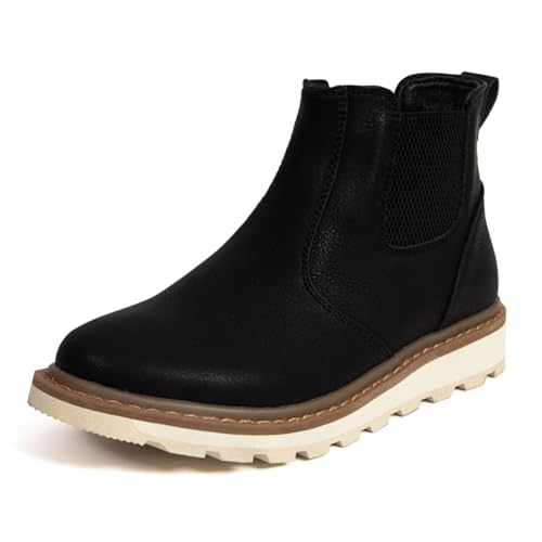 Deer Stags Boys’ Jameson Jr Chelsea Boot - Black - 7 Big Kid Medium
