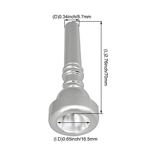 5C Cornet Mouthpiece Replacement Parts Instruments Accessories Silver plated