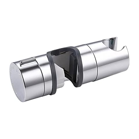 Replacement Shower Head Holders from AQUATEK, Adjustable Shower Head Holder Chrome Plated ABS Sliding Shower Bracket FITS 18-25MM Round Slider Poles and Standard Shower Handsets Cover