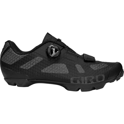 Giro Rincon MTB Fahrradschuhe Herren, Schwarz, Grösse 45 – Gravel & Mountainbike Schuhe mit BOA® Verschluss, atmungsaktivem Synchwire Obermaterial, Rutschfester Gummisohle, SPD kompatibel