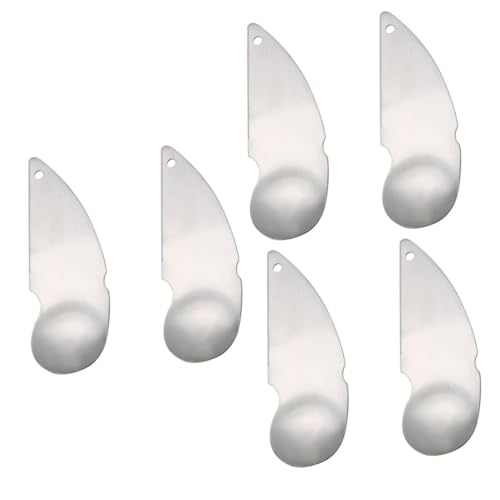 Amosfun 3 Juegos Cuchara De Kiwi Pelador De Limón Pelador De Verduras De Naranjas Rebanadoras De Kiwi Cucharas Cortadoras De Acero Inoxidable Silver 2 Piezas * 3