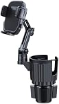 Cup Holder Phone Mount for Car, 2 in 1 Cell P Car Mount 360 Rotation Cup Holder Expander for Stanley 10-40oz Drink Bottles, Mugs and Phone Compatible with iPhone Samsung
