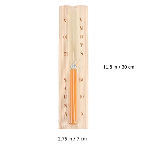 Cabilock Clock Clock Sauna 15 Minutes Hourglass Creative Wall Rotating Sand Timer Clock Hourglass Timer For Sauna Wooden Room #TOP3