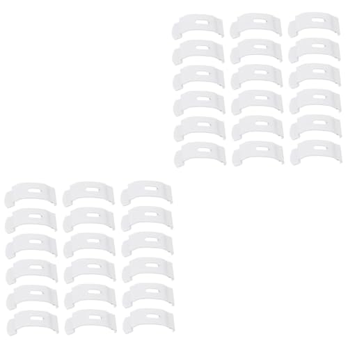 Cabilock 40pcs Curtain Fixed Plates Installation Tools Curtain Repair Fittings for Home Office Studio and Restaurant Use Easy to Install Vertical Blinds Accessories