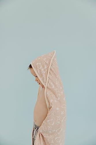 Image of Copper Pearl Hooded Bath Towels Premium Knit /Terry Cloth Baby Towels with Hood, Pockets, and Cool Designs - Great to Gift and Make Bath Time Fun - Baby Bath Towel, Sandy