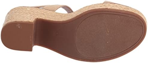 Lucky Brand Women's Yidris Espadrille Platform Sandal Heeled, Dark Natural, 10 | Image 3