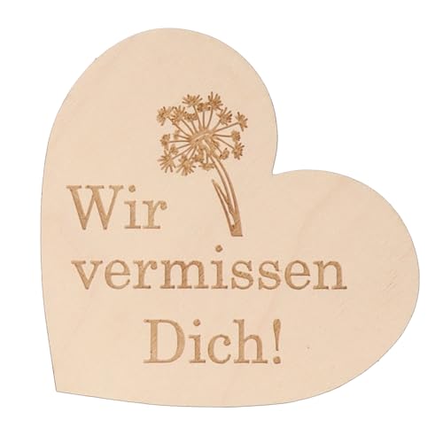Spruchreif | Kleines Deko-Holzherz zum Aufstellen | Geschenkidee Trauer | Trauergeschenk